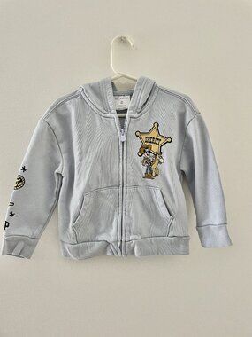 Disney/Pixar Baby Gap Toy Story serene blue zip up jacket 3 Yr